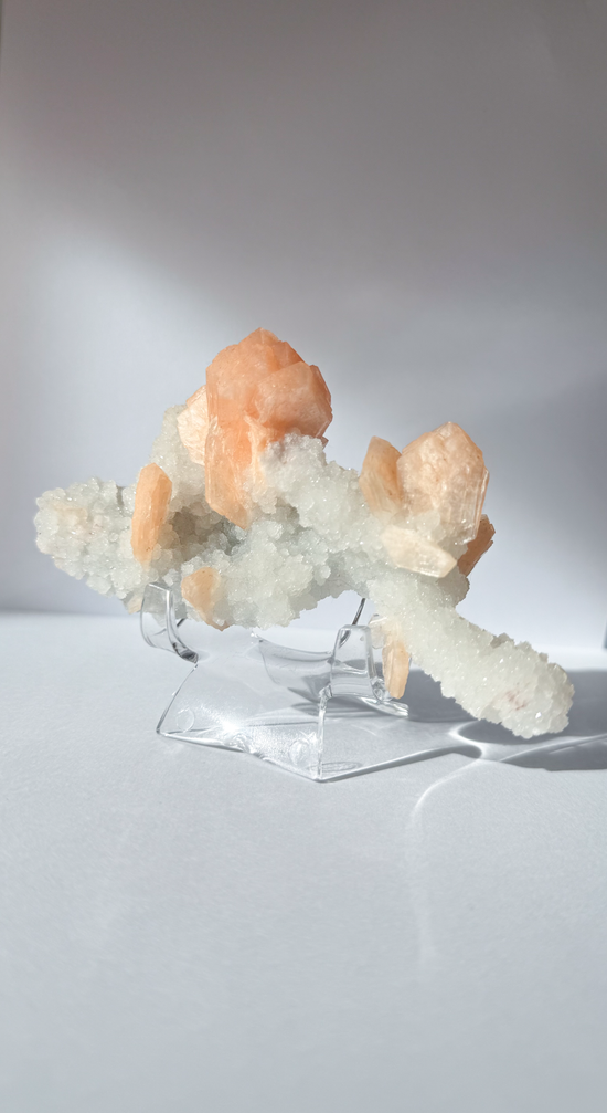 Stilbite and Chalcedony Specimen